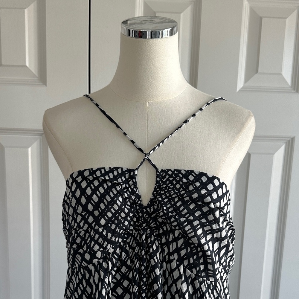 NWT Du Paradis Aralia Halter Empire Waist 100% Cotton Boho Vacation Midi Dress L - Picture 4 of 17